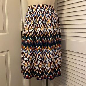 East 5th Multicolor Geometric A-Line Skirt- Size 8